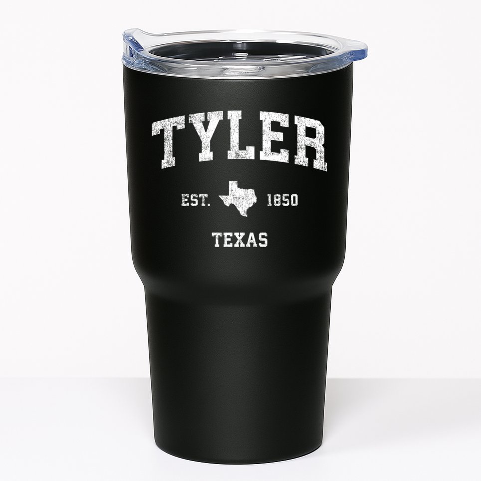 Tyler Texas Tx Vintage Established Sports Design Tumbler