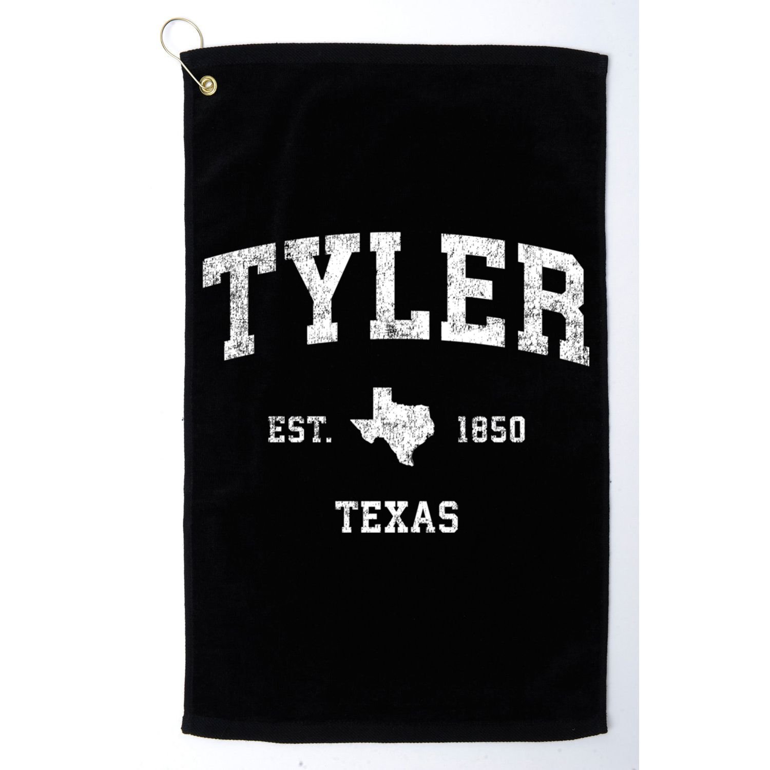 Tyler Texas Tx Vintage Established Sports Design Golf Towel