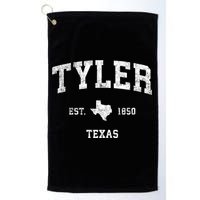 Tyler Texas Tx Vintage Established Sports Design Golf Towel