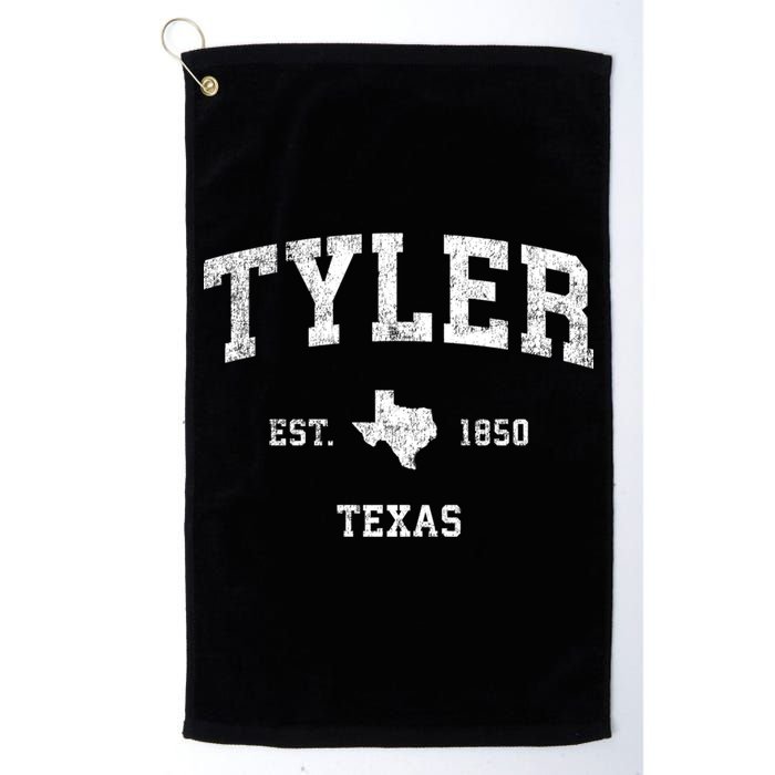Tyler Texas Tx Vintage Established Sports Design Golf Towel