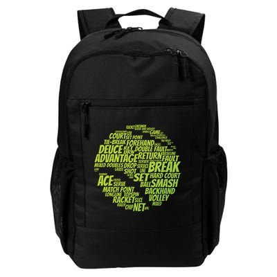 Tennis Terms Tennis Player Playing Tennis Ball Backpack