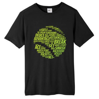 Tennis Terms Tennis Player Playing Tennis Ball Tall Fusion ChromaSoft Performance T-Shirt