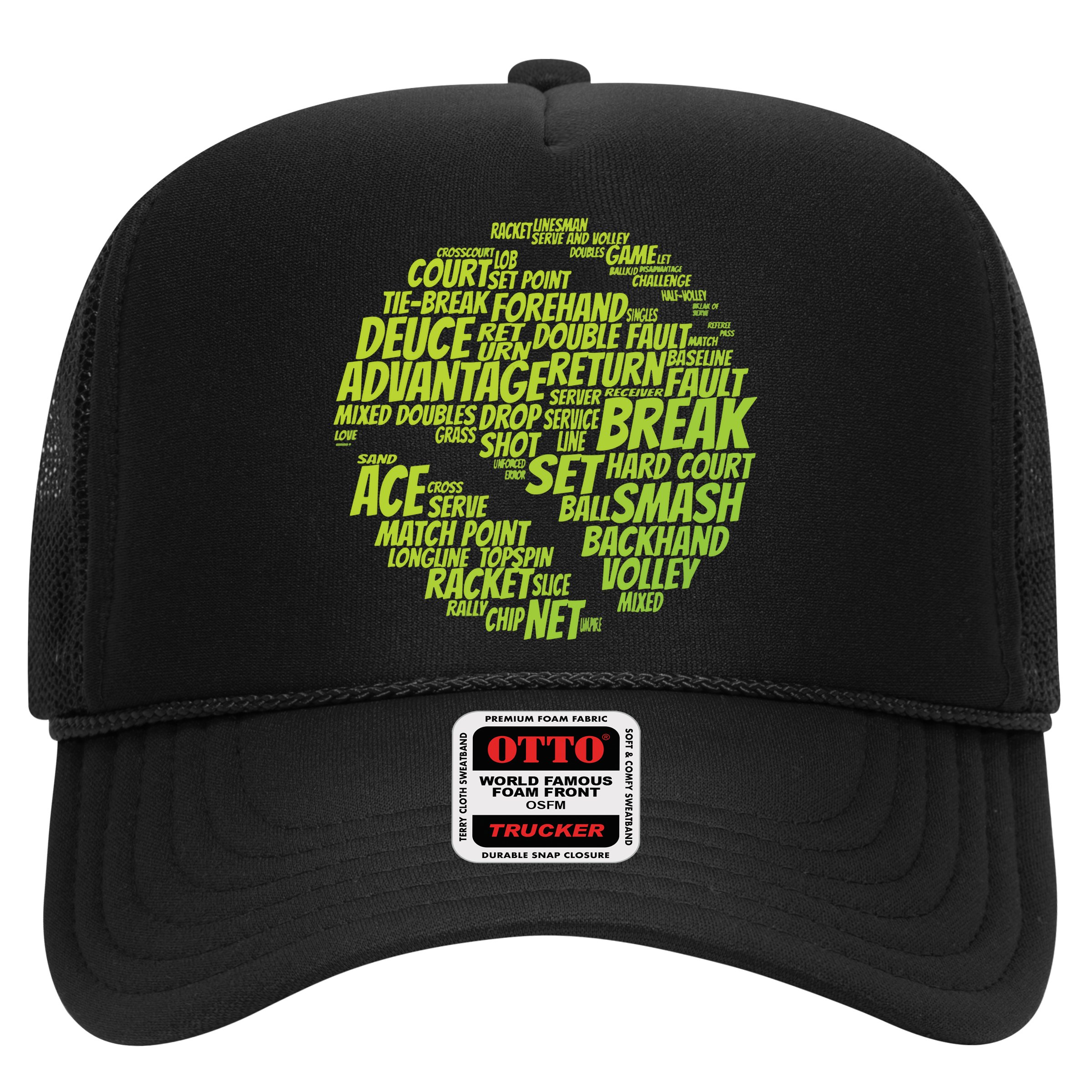 Tennis Terms Tennis Player Playing Tennis Ball Hat