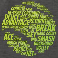 Tennis Terms Tennis Player Playing Tennis Ball Vector Backpack