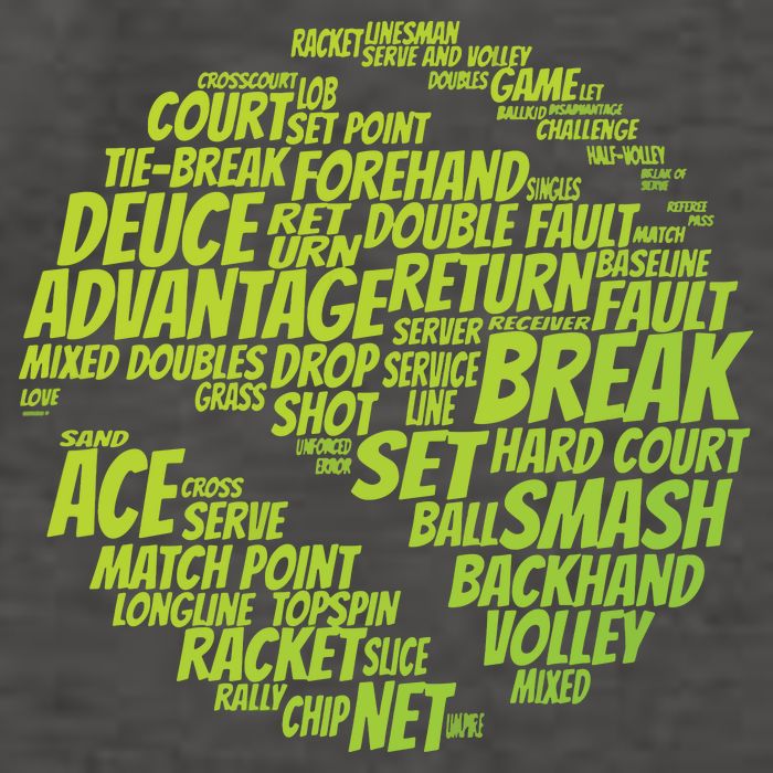 Tennis Terms Tennis Player Playing Tennis Ball Vector Backpack