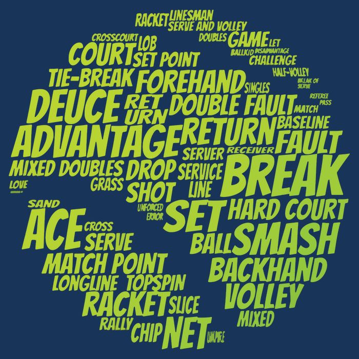 Tennis Terms Tennis Player Playing Tennis Ball Long Sleeve Shirt