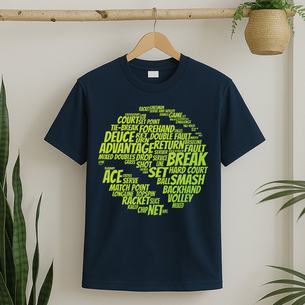 Tennis Terms Tennis Player Playing Tennis Ball T-Shirt