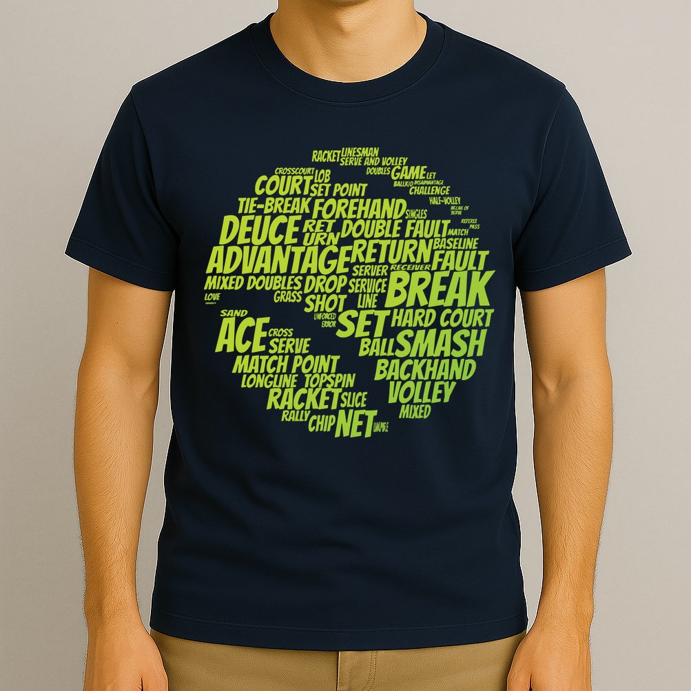 Tennis Terms Tennis Player Playing Tennis Ball T-Shirt
