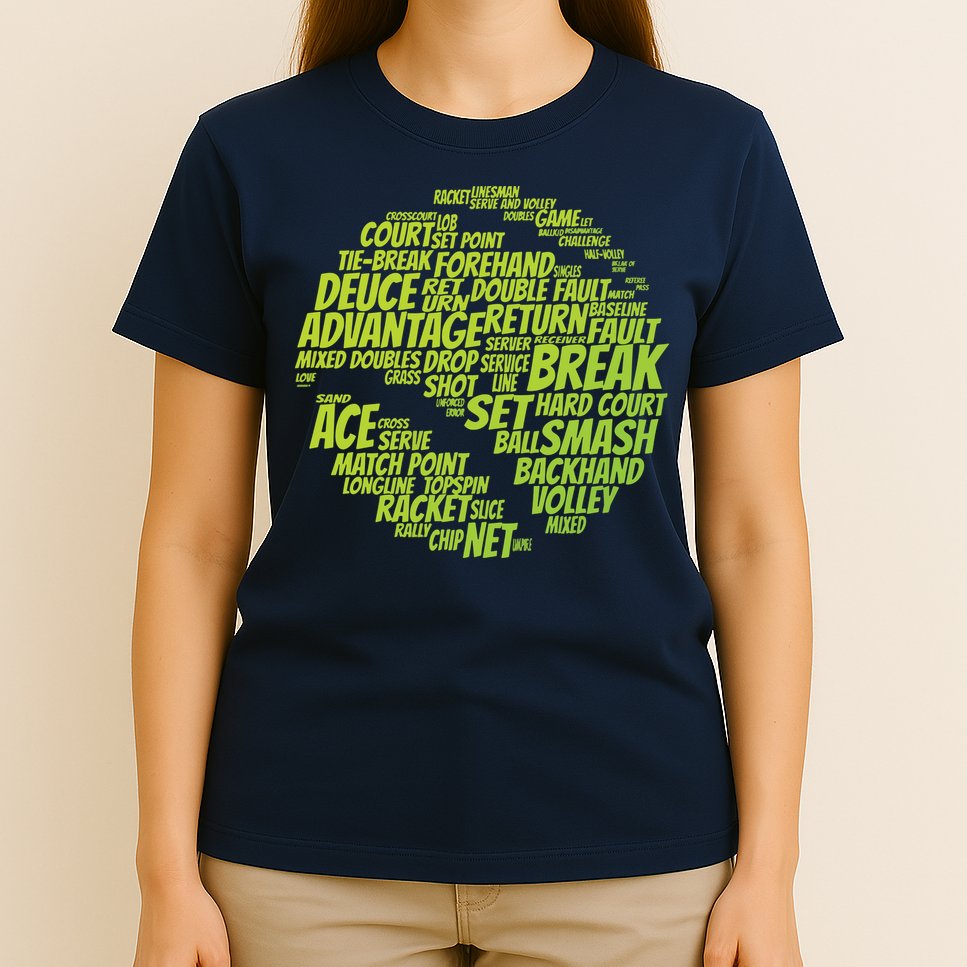 Tennis Terms Tennis Player Playing Tennis Ball T-Shirt