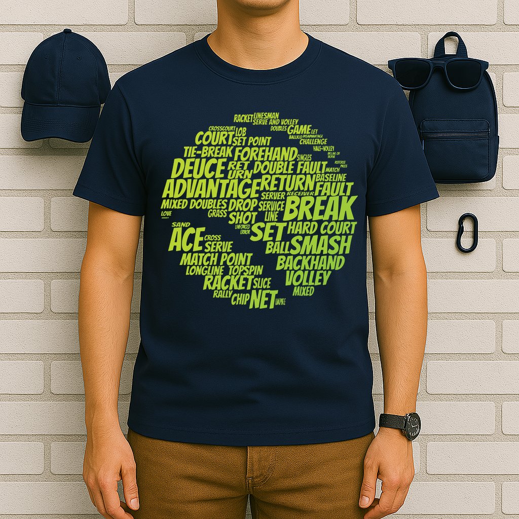 Tennis Terms Tennis Player Playing Tennis Ball T-Shirt
