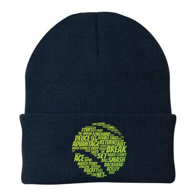 Tennis Terms Tennis Player Playing Tennis Ball Beanie