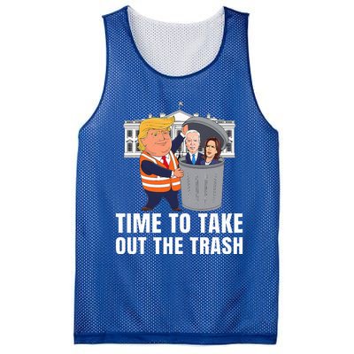 Time To Take Out The Trash Mesh Reversible Basketball Jersey Tank