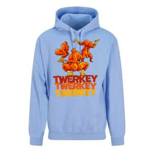 Twerkey Twerking Turkey Funny Thanksgiving Twerk Turkey Unisex Surf Hoodie