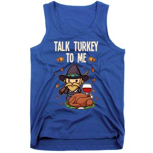 Talk Turkey To Me Fun Dinner Food Family Holiday Meaningful Gift Tank Top