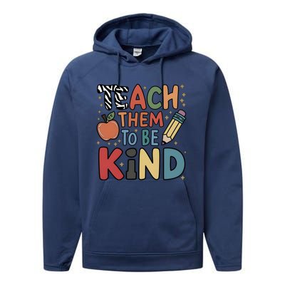 Teach Them To Be Kind Performance Fleece Hoodie