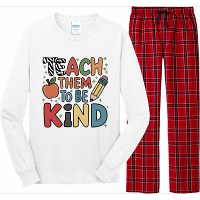 Teach Them To Be Kind Long Sleeve Pajama Set