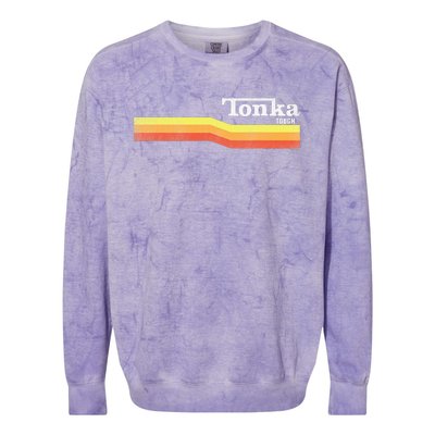 Tonka Tonka Tough Stripe Logo Colorblast Crewneck Sweatshirt