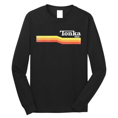 Tonka Tonka Tough Stripe Logo Long Sleeve Shirt