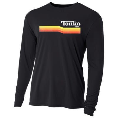 Tonka Tonka Tough Stripe Logo Cooling Performance Long Sleeve Crew