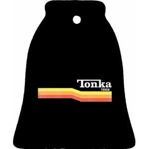 Tonka Tonka Tough Stripe Logo Ceramic Bell Ornament