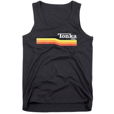 Tonka Tonka Tough Stripe Logo Tank Top