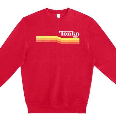 Tonka Tonka Tough Stripe Logo Premium Crewneck Sweatshirt