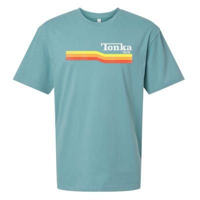 Tonka Tonka Tough Stripe Logo Sueded Cloud Jersey T-Shirt