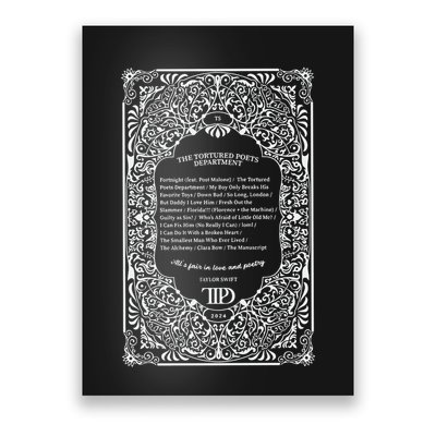 Ttpd Tortured Taylor Lover Poster