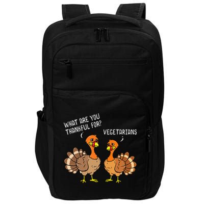 Turkeys Talking Thankful Vegetarians Thanksgiving Vegan Impact Tech Backpack