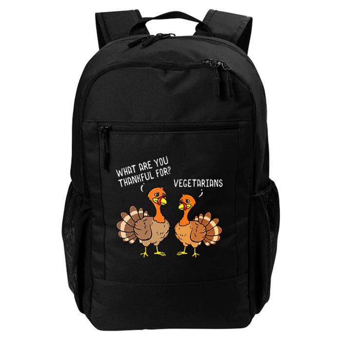 Turkeys Talking Thankful Vegetarians Thanksgiving Vegan Daily Commute Backpack