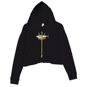 The Trident Tuna Crop Fleece Hoodie