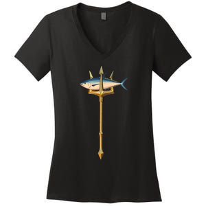 The Trident Tuna Women's V-Neck T-Shirt