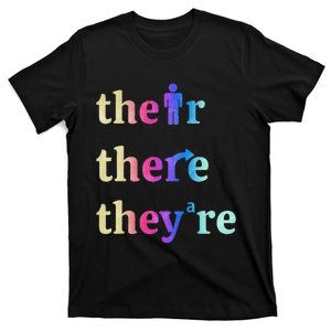 There Their TheyRe English Grammar Funny Teacher T-Shirt