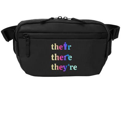 There Their TheyRe English Grammar Funny Teacher Crossbody Pack