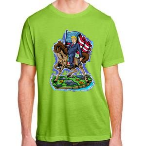 Trump To The Rescue 2024 4547 President Trump Adult ChromaSoft Performance T-Shirt