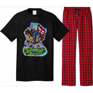 Trump To The Rescue 2024 4547 President Trump Pajama Set