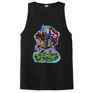 Trump To The Rescue 2024 4547 President Trump PosiCharge Competitor Tank