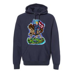 Trump To The Rescue 2024 4547 President Trump Premium Hoodie