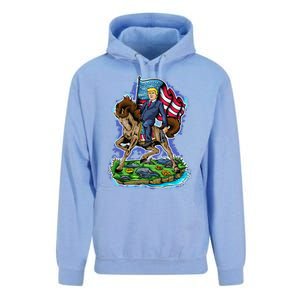 Trump To The Rescue 2024 4547 President Trump Unisex Surf Hoodie