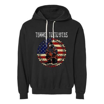 Tunnel To Towers America Flag Inserts Garment-Dyed Fleece Hoodie