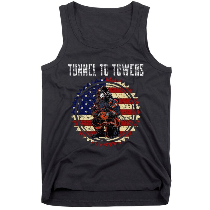 Tunnel To Towers America Flag Inserts Tank Top