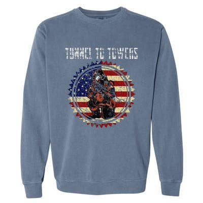 Tunnel To Towers America Flag Inserts Garment-Dyed Sweatshirt