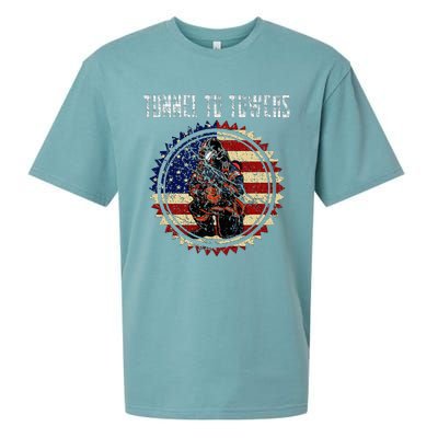 Tunnel To Towers America Flag Inserts Sueded Cloud Jersey T-Shirt