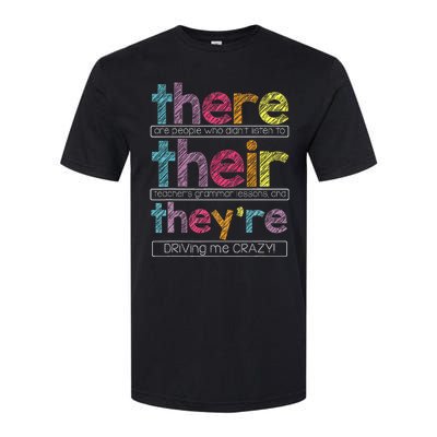 There Their Theyre English Grammar Teacher Funny Humor Softstyle CVC T-Shirt