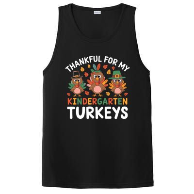 Thanksgiving Teacher Thankful For My Kindergarten Turkeys Gift PosiCharge Competitor Tank