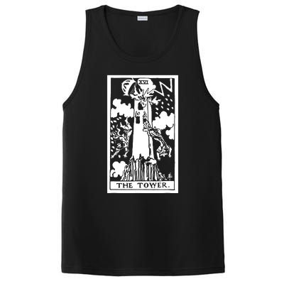 The T0wer Tarot Card Xvi PosiCharge Competitor Tank