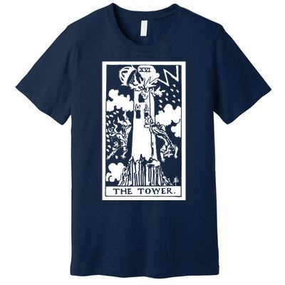 The T0wer Tarot Card Xvi Premium T-Shirt