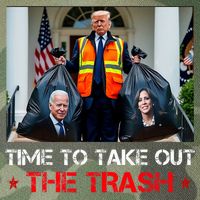 Time To Take Out The Trash Trump Garbage Man Legacy Tie Dye Trucker Hat