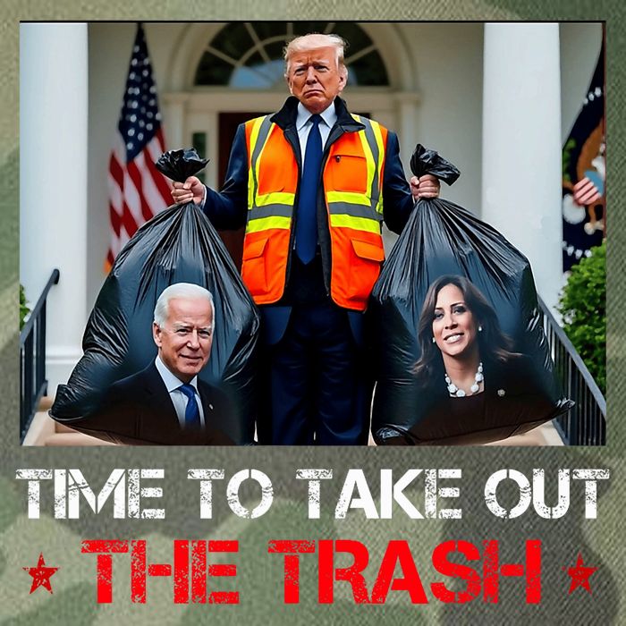 Time To Take Out The Trash Trump Garbage Man Legacy Tie Dye Trucker Hat