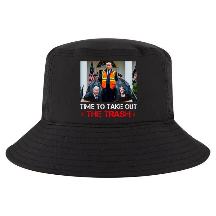 Time To Take Out The Trash Trump Garbage Man Cool Comfort Performance Bucket Hat